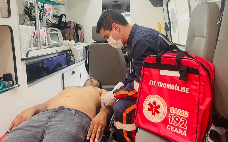 Em 2022, mais de 380 pacientes foram beneficiados com uso de trombolítico nas ambulâncias do Samu Ceará