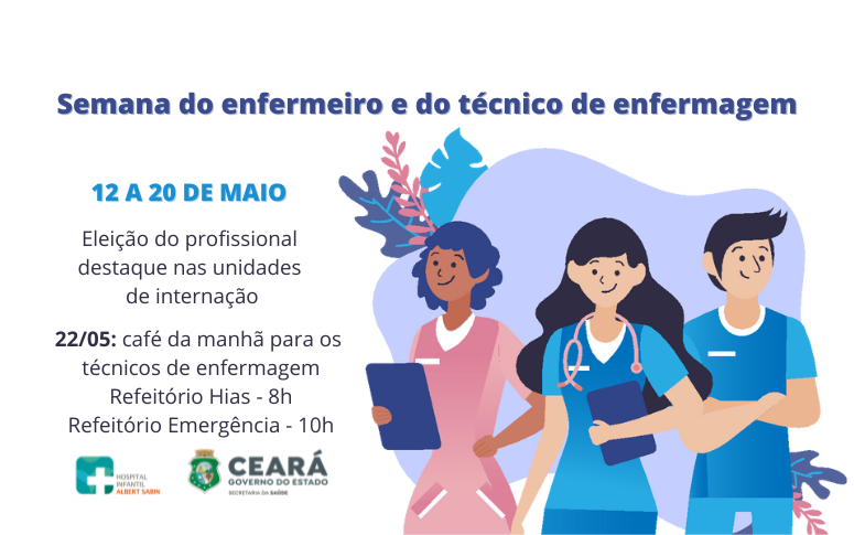 Hias terá programação especial em celebração à Semana Brasileira da Enfermagem