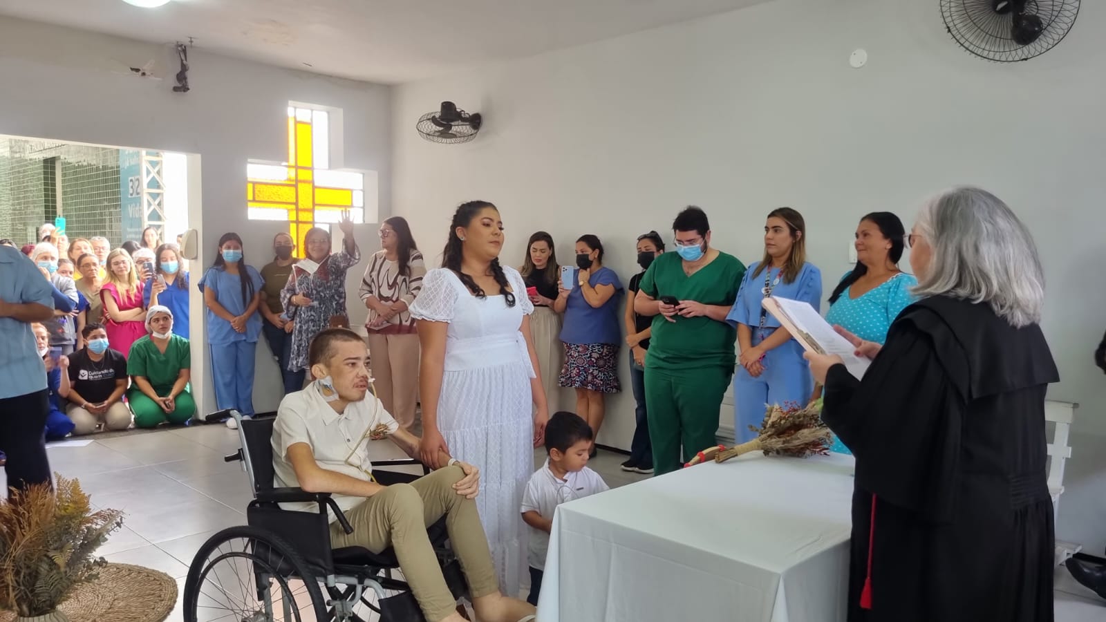 Casamento de paciente em cuidados paliativos do HMJMA é marcado pela emoção