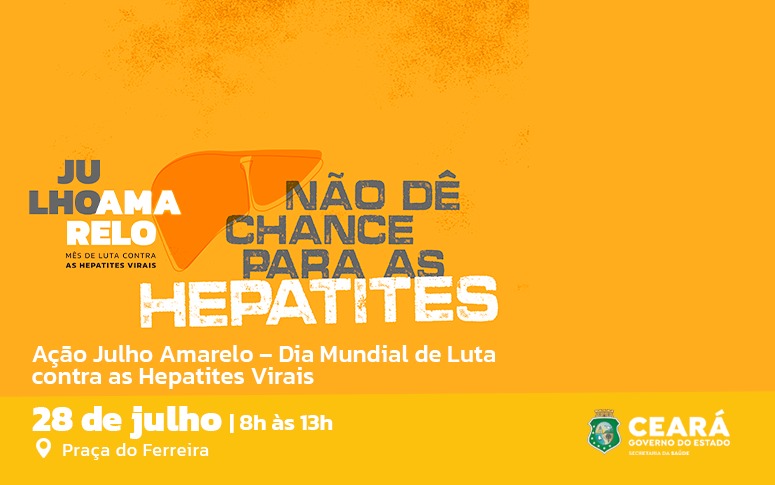 Sesa promove ação pelo Dia Mundial de Luta contra as Hepatites Virais na Praça do Ferreira nesta sexta-feira, 28