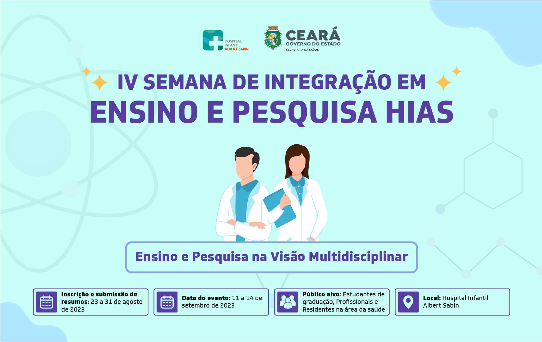 Hias abre inscrições e submissão de trabalhos para IV Semana de Integração em Ensino e Pesquisa