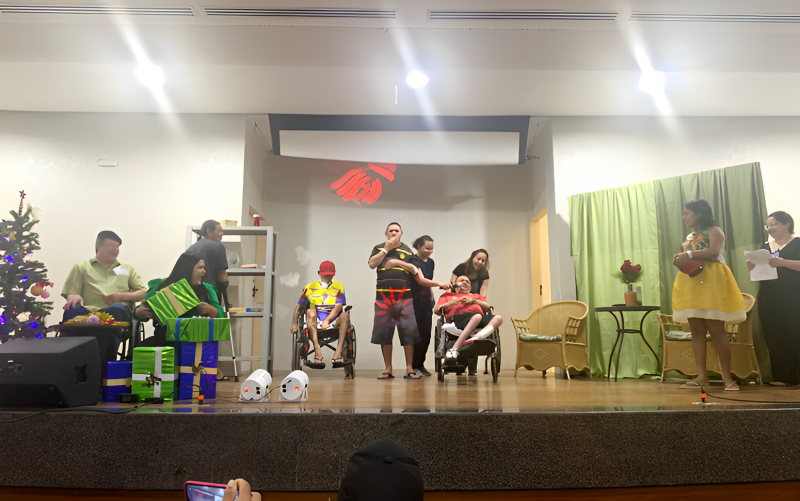 Pacientes da Casa de Cuidados Ceará interpretam peça teatral sobre o Natal