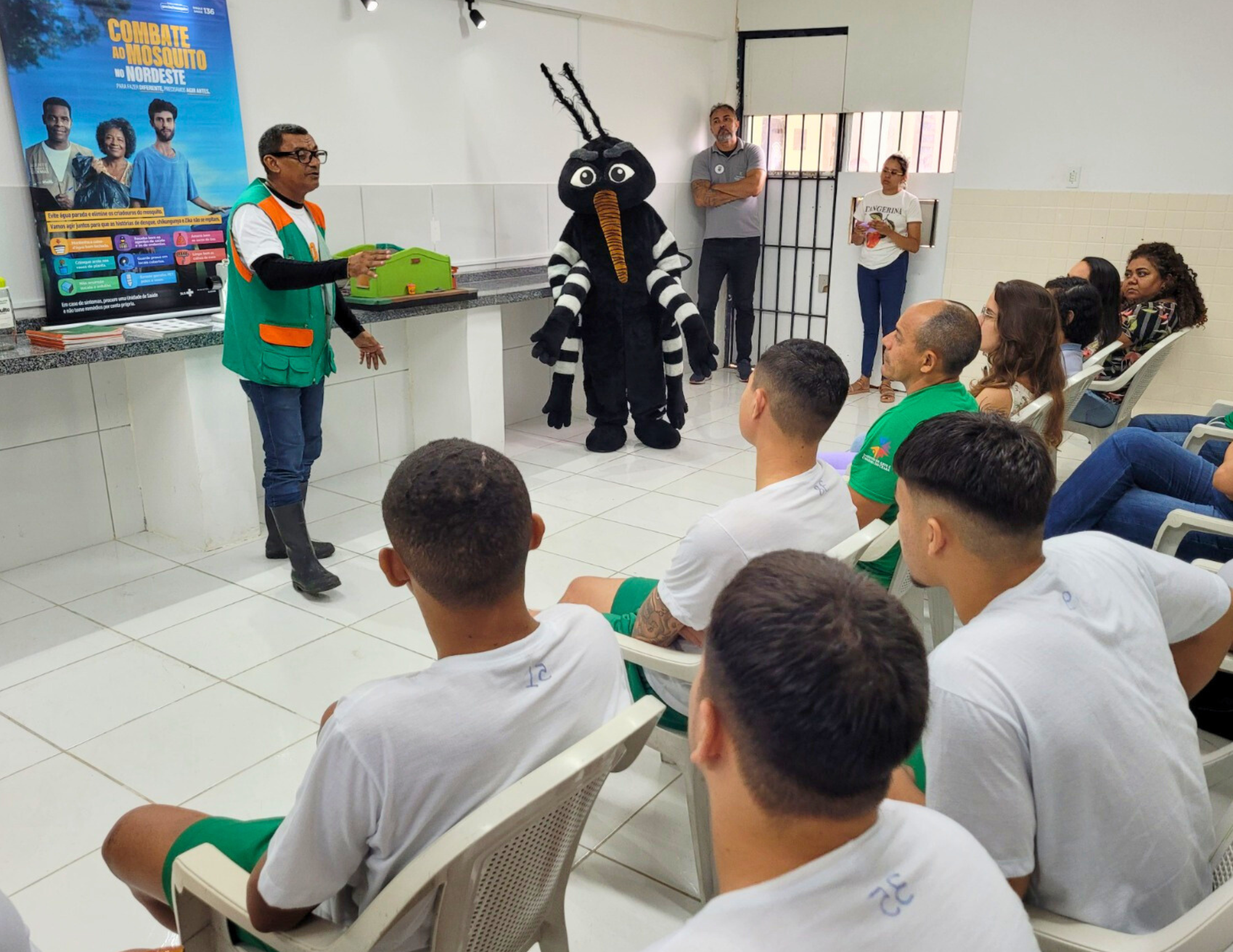 Saúde do Ceará leva atividades de prevenção às arboviroses aos sistemas prisional e socioeducativo