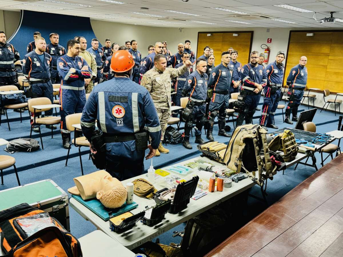 Profissionais do Samu Ceará participam do Curso de Integração em Atendimento Pré-Hospitalar Tático