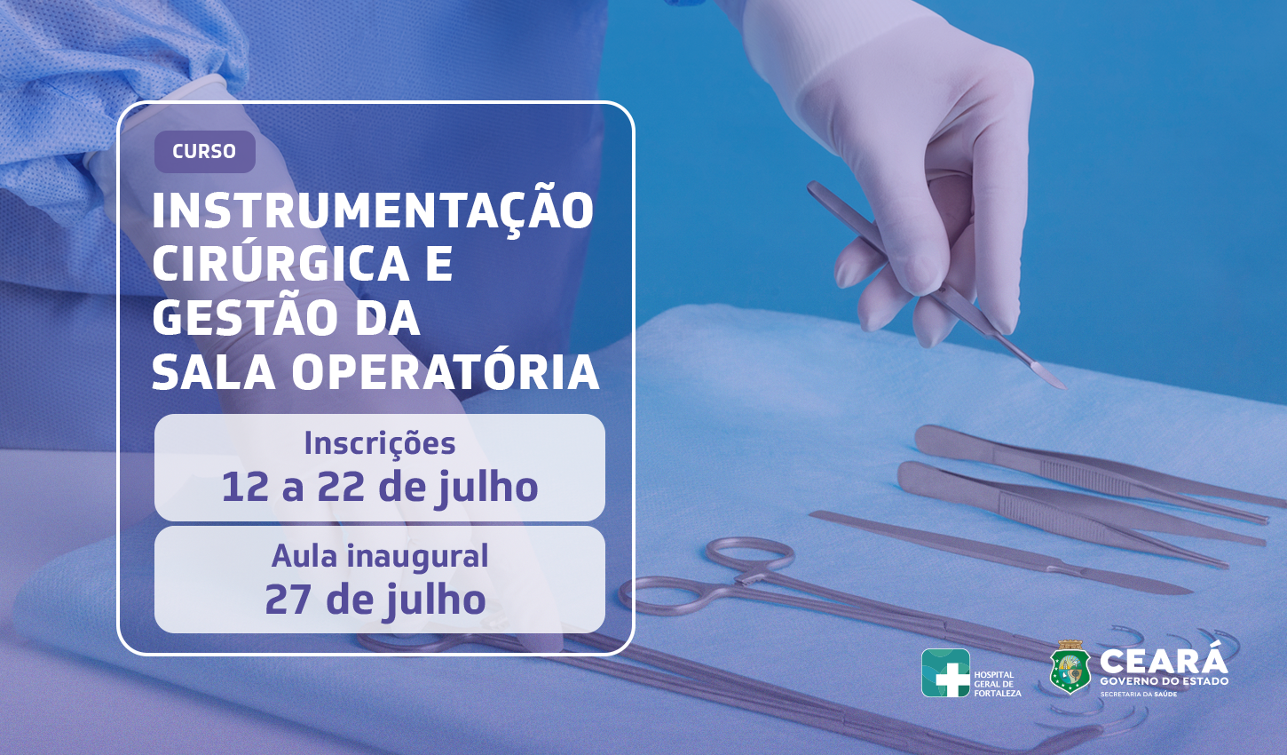 HGF promove curso de instrumentação cirúrgica e gestão da sala operatória para enfermeiros da unidade