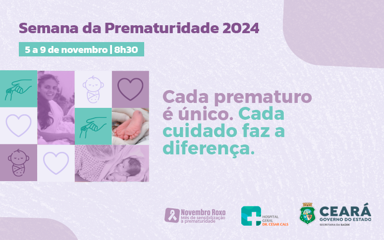 Semana da prematuridade: atividades de sensibilização marcam abertura do Novembro Roxo no HGCC