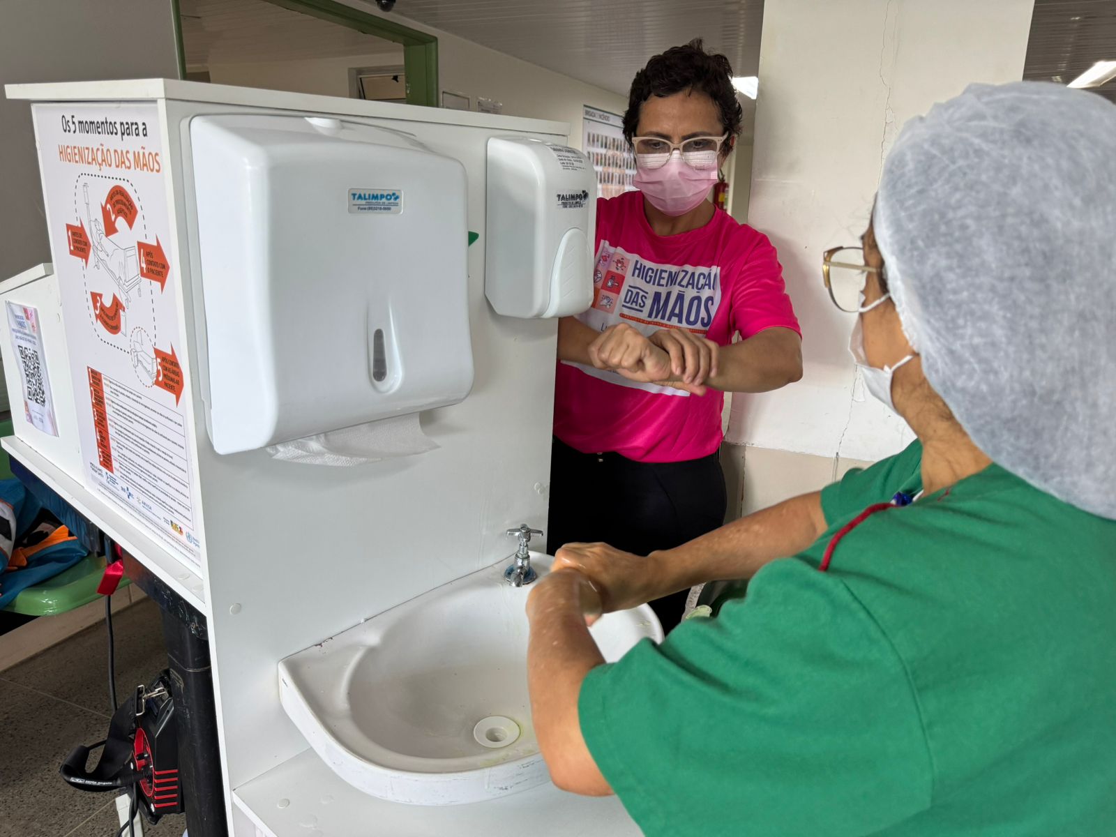 Rede Sesa promove ações de conscientização sobre higienização das mãos