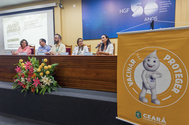 HGF recebe seminário sobre hepatites virais por ocasião do Julho Amarelo, mês de conscientização sobre as doenças