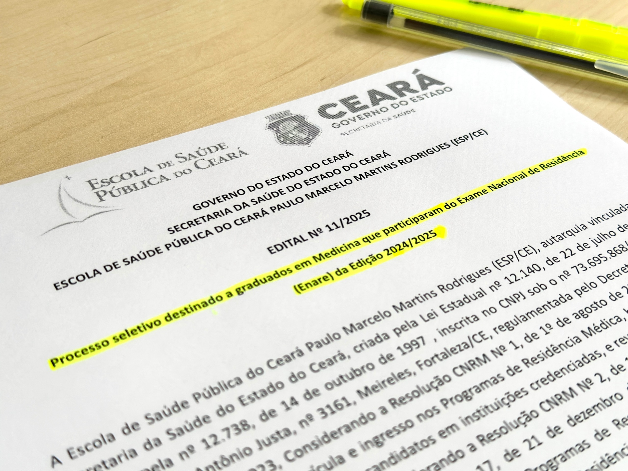 Residência Médica: ESP/CE disponibiliza 28 vagas em processo seletivo