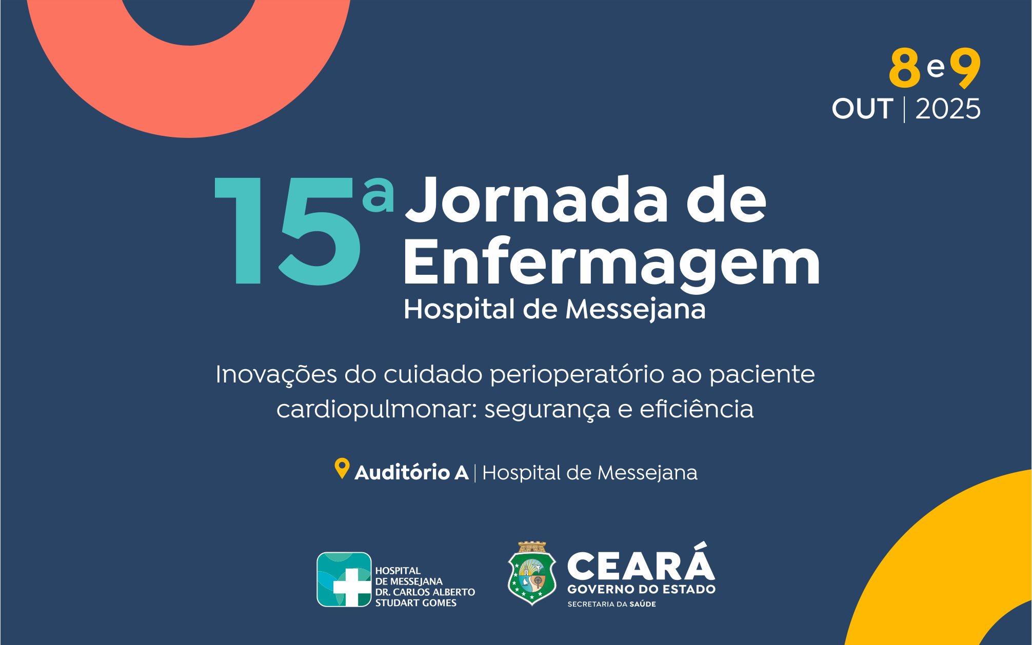 Hospital de Messejana abre inscrições para a 15° edição da Jornada de Enfermagem