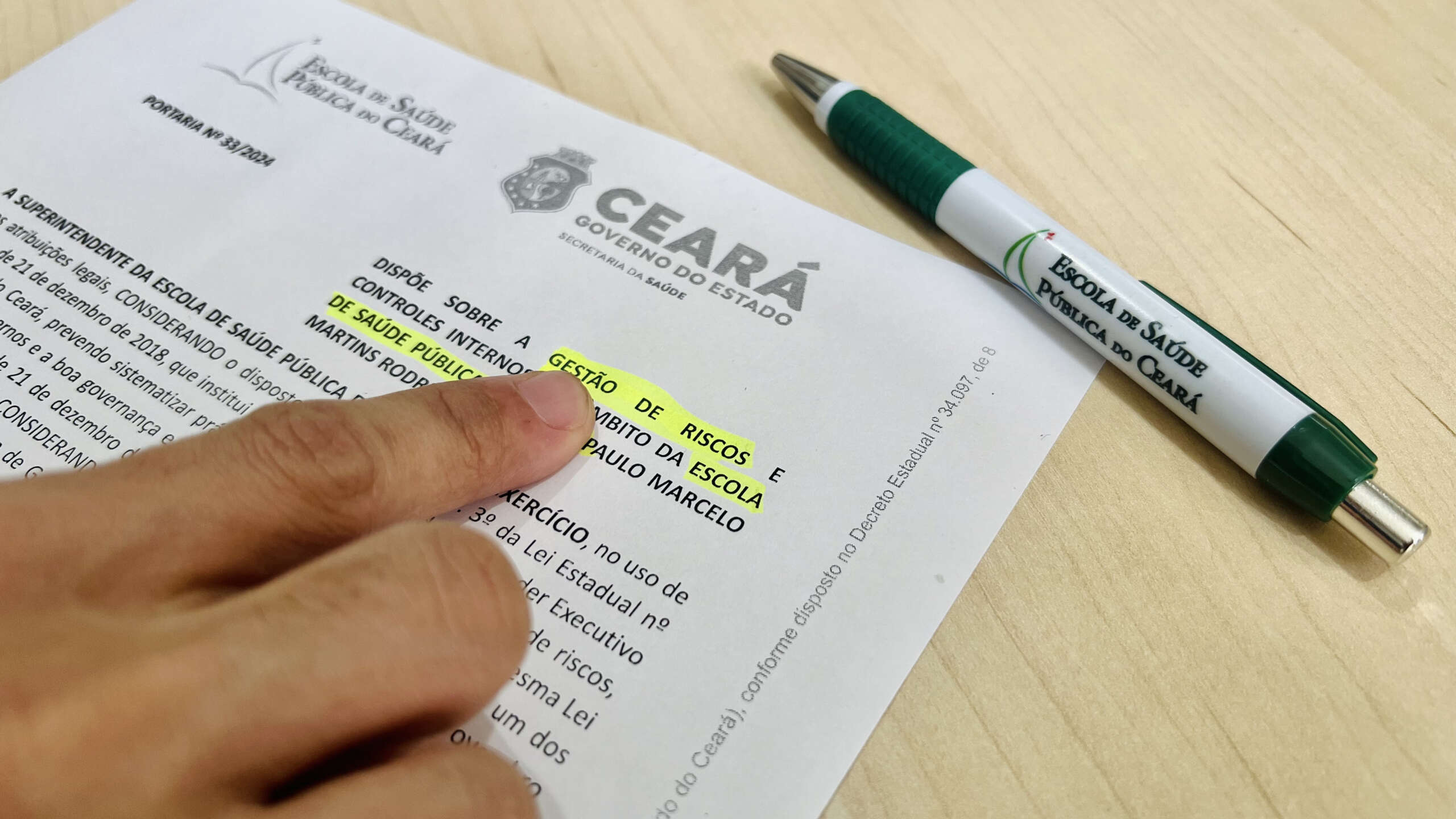 Alinhada aos princípios do Executivo Estadual, ESP/CE avança com gestão de riscos e controles internos