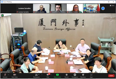 Sedet se reúne com representantes de Xiamen para parceria em programas de treinamento na indústria