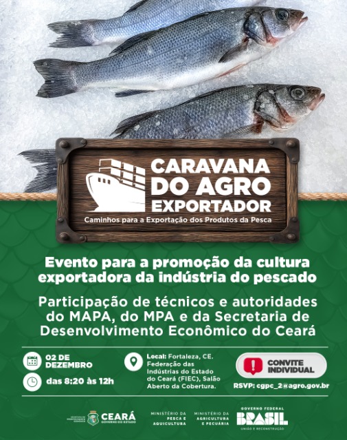 Caravana do Agro Exportador aborda aquicultura e pesca como vetores de desenvolvimento no Ceará