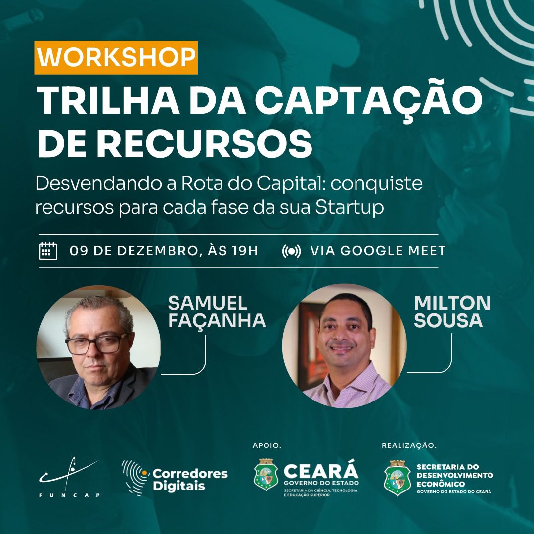 SDE promove workshop on-line para impulsionar negócios e captar recursos