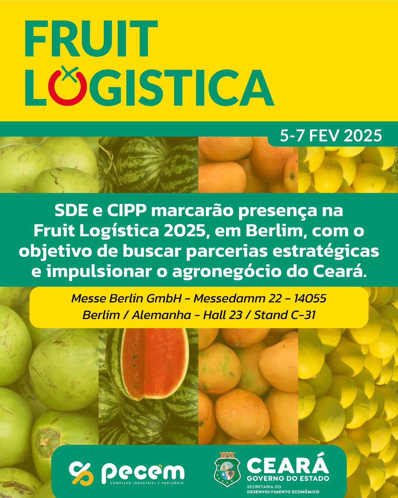 SDE e Cipp estarão presentes na Fruit Logística 2025 em Berlim