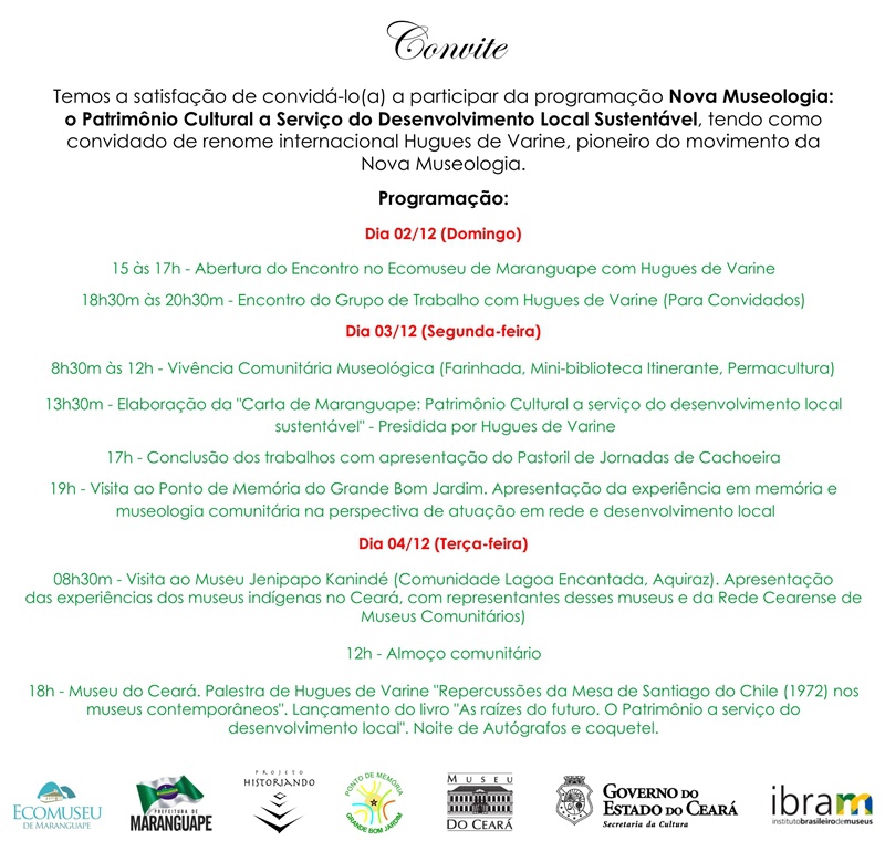 Ceará recebe museólogo precursor do conceito de “Ecomuseu”