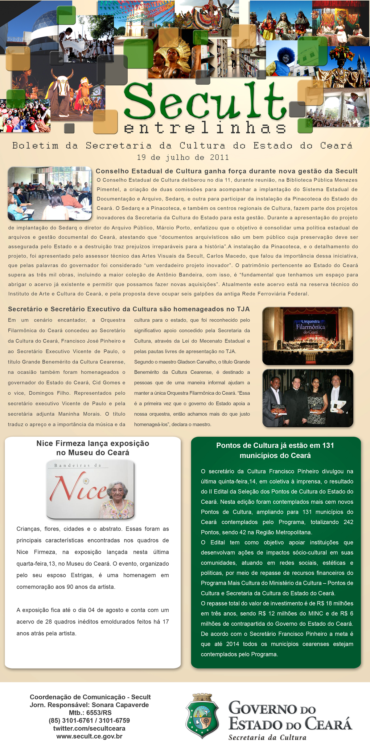 Boletim Secult Entrelinhas
