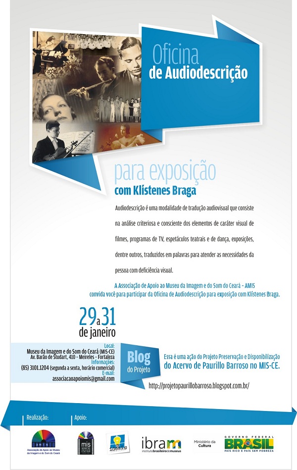 Museu da Imagem e do Som realiza Oficina de Audiodescrição