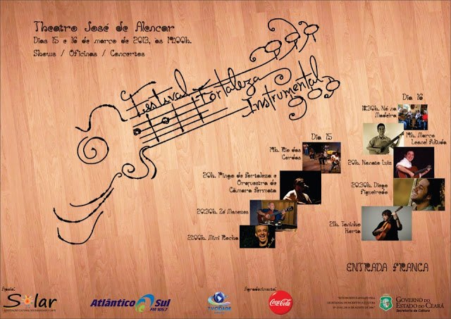 Inscrições abertas para oficinas e workshops durante o Festival  Fortaleza Instrumental