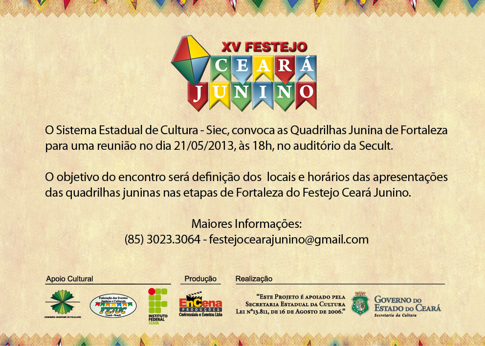 Reunião com Quadrilhas Juninas