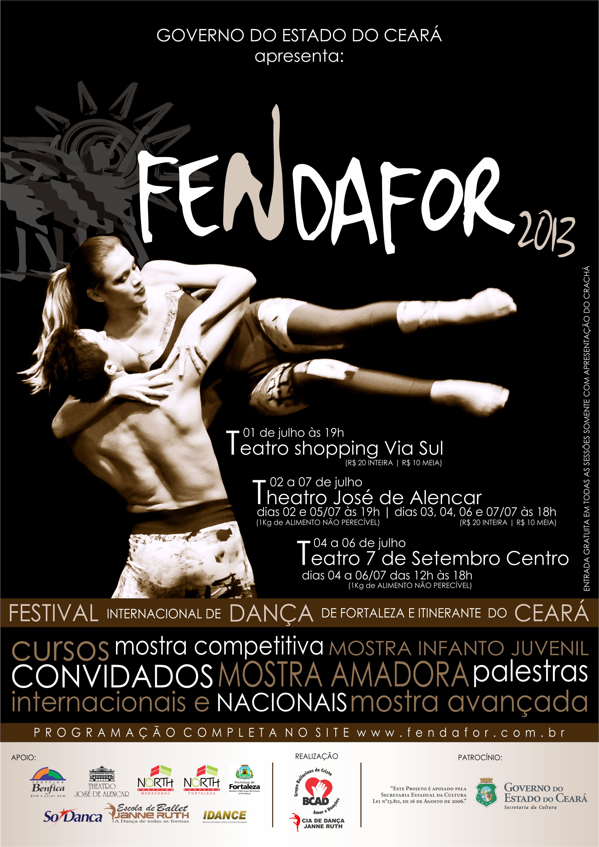 FENDAFOR tem início nessa sexta (28) em Sobral e dia 1º em Fortaleza