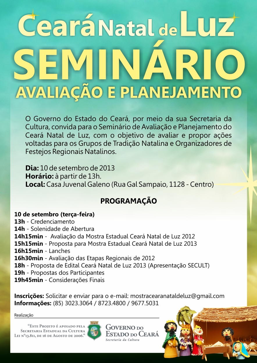 Seminário de Avaliação e Planejamento do Edital Ceará Natal de Luz