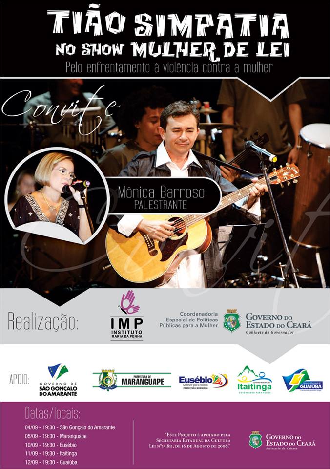 3ª Edição do projeto Palestra/Show Mulher de Lei