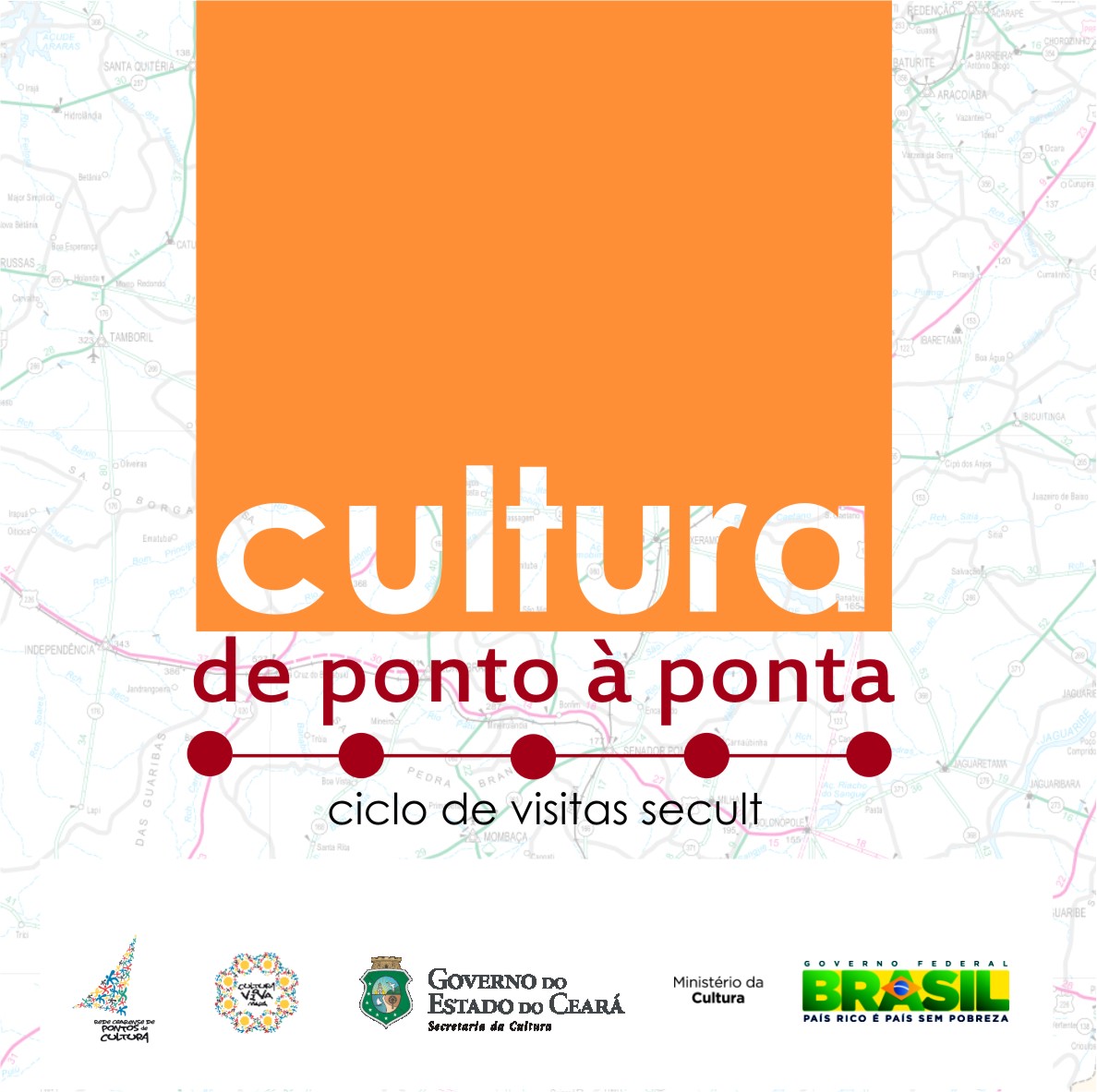 Secult pelo interior: divulgação de editais e assessoria aos municípios e Pontos de Cultura