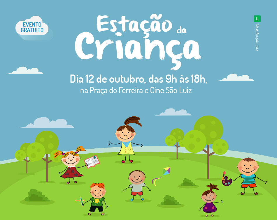 Praça do Ferreira e Cine São Luiz recebem programação gratuita em comemoração ao Dia das Crianças