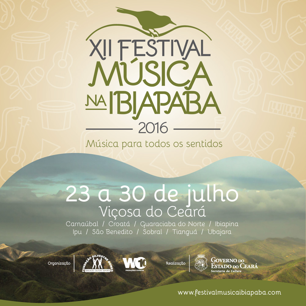 Referência em formação musical no Ceará, Festival Música na Ibiapaba acontecerá de 23 a 30 de julho