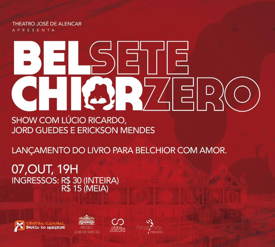 TJA recebe lançamento do projeto Belchior Sete Zero, nesta sexta, 7/10, com show e lançamento do livro “Para Belchior com Amor”