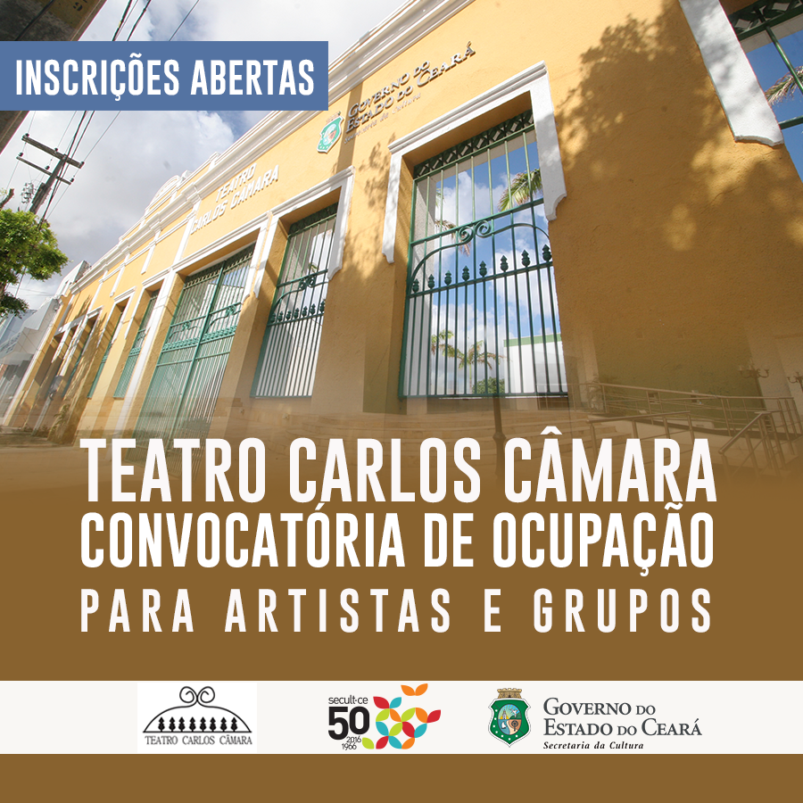 Teatro Carlos Câmara: Secult e Teatro Máquina lançam convocatória para selecionar artistas e grupos