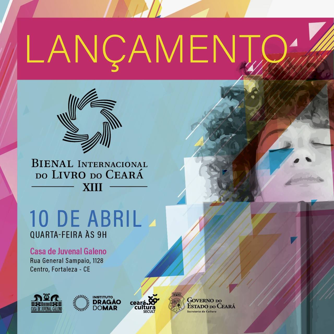 XIII Bienal Internacional do Livro do Ceará: Lançamento acontece no dia 10 de abril