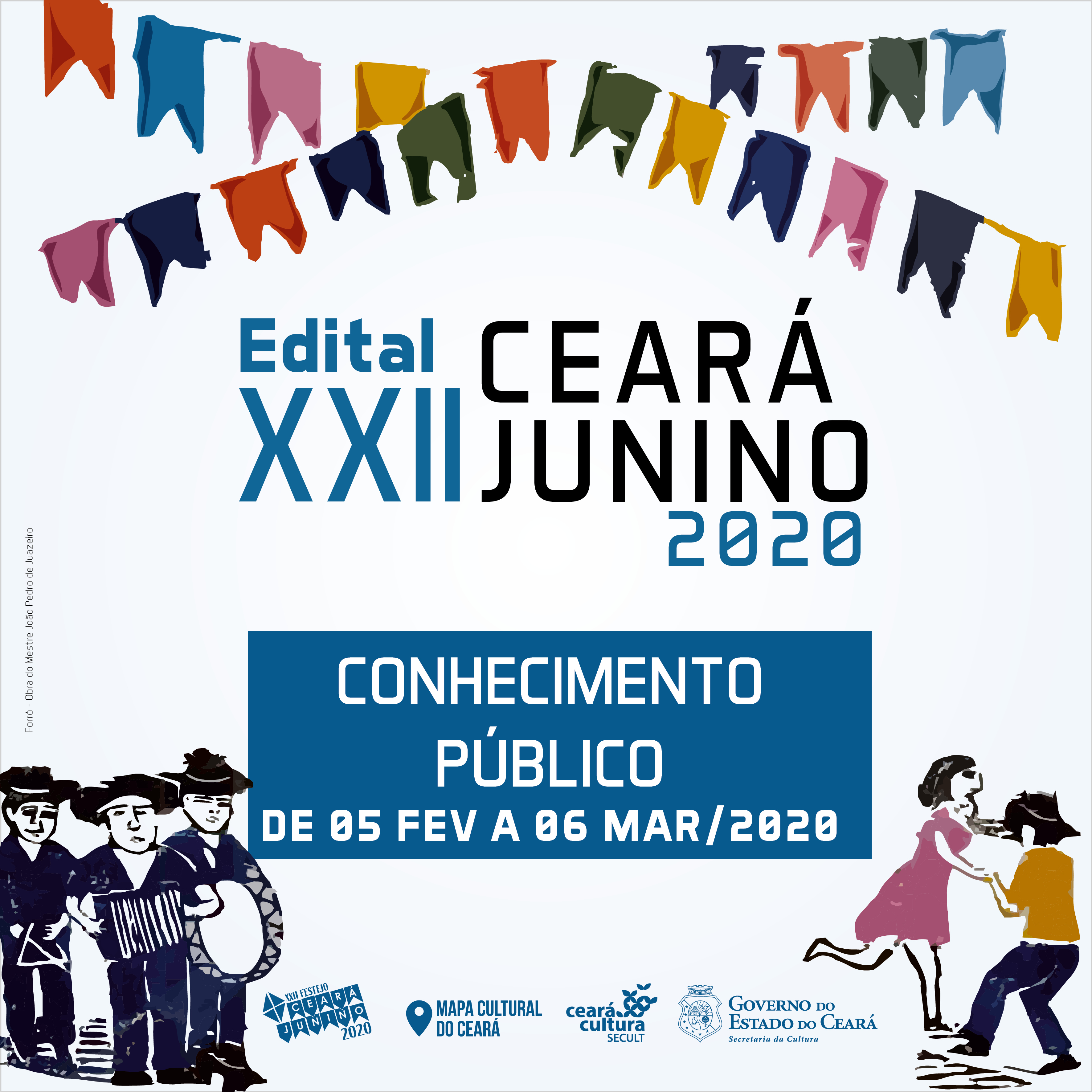 Secult disponibiliza para conhecimento público o XXII Edital Ceará Junino 2020  