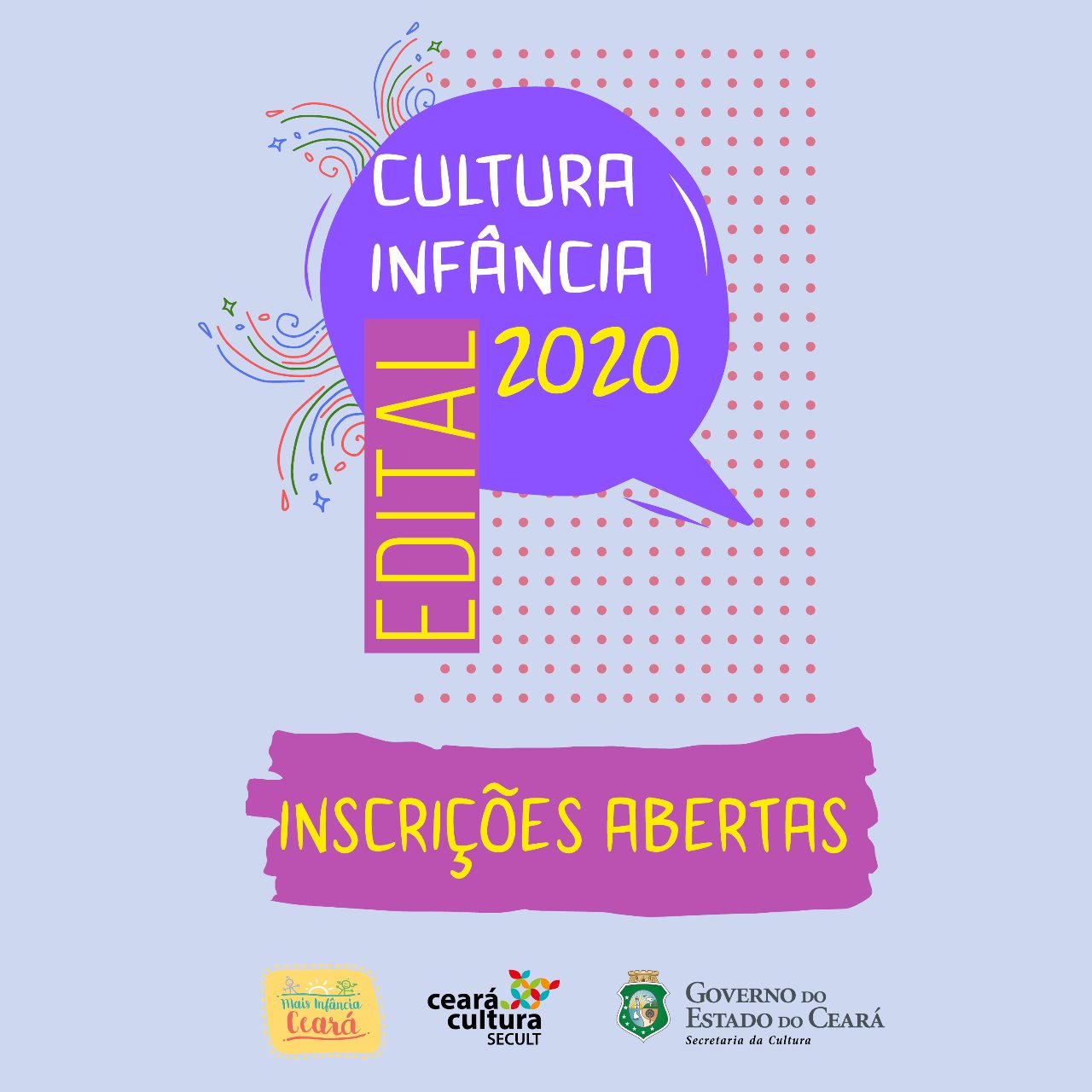 Novo Edital Cultura Infância: Secult abre inscrições