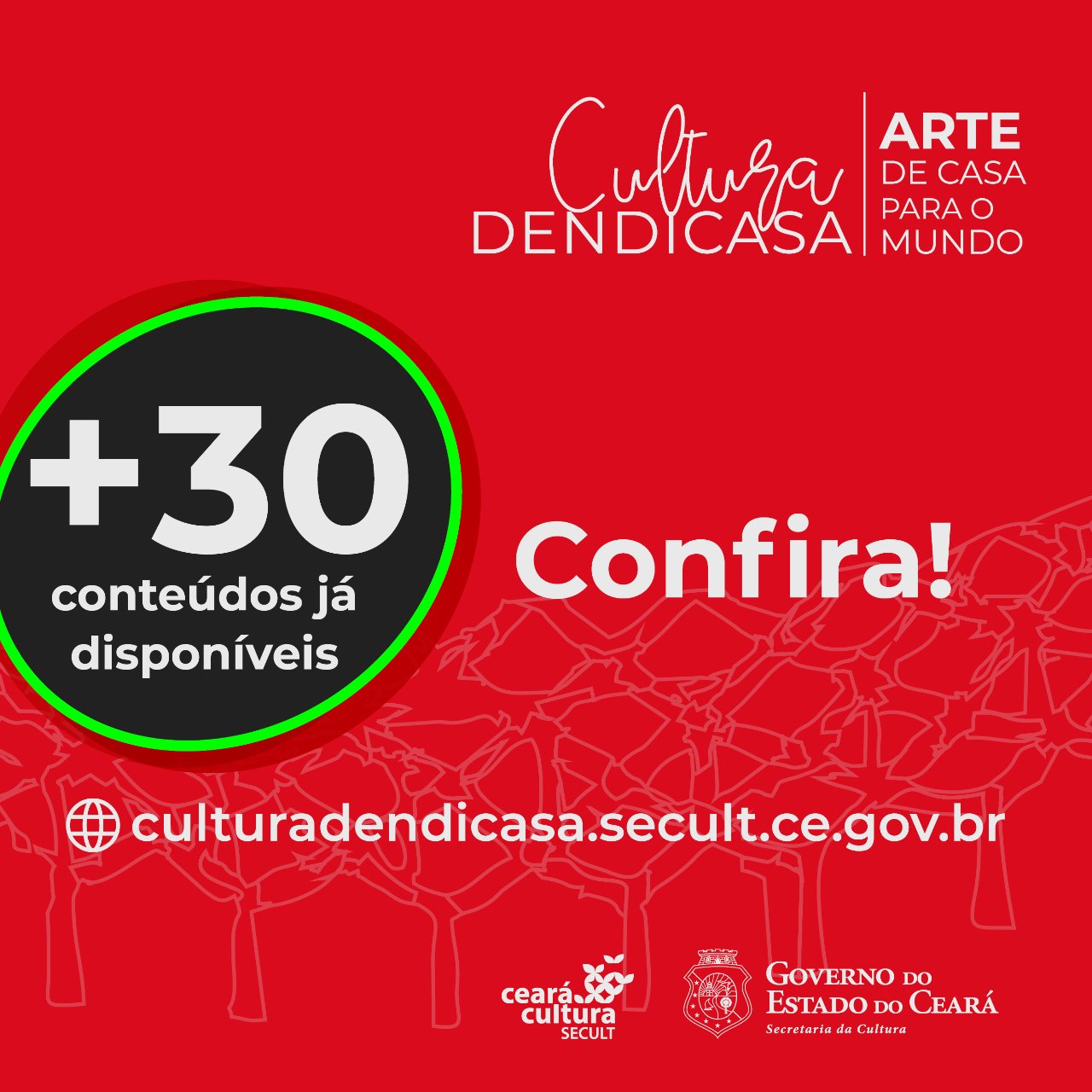 Portal Cultura Dendicasa: mais 30 conteúdos culturais estão disponíveis nesta sexta, 5/6