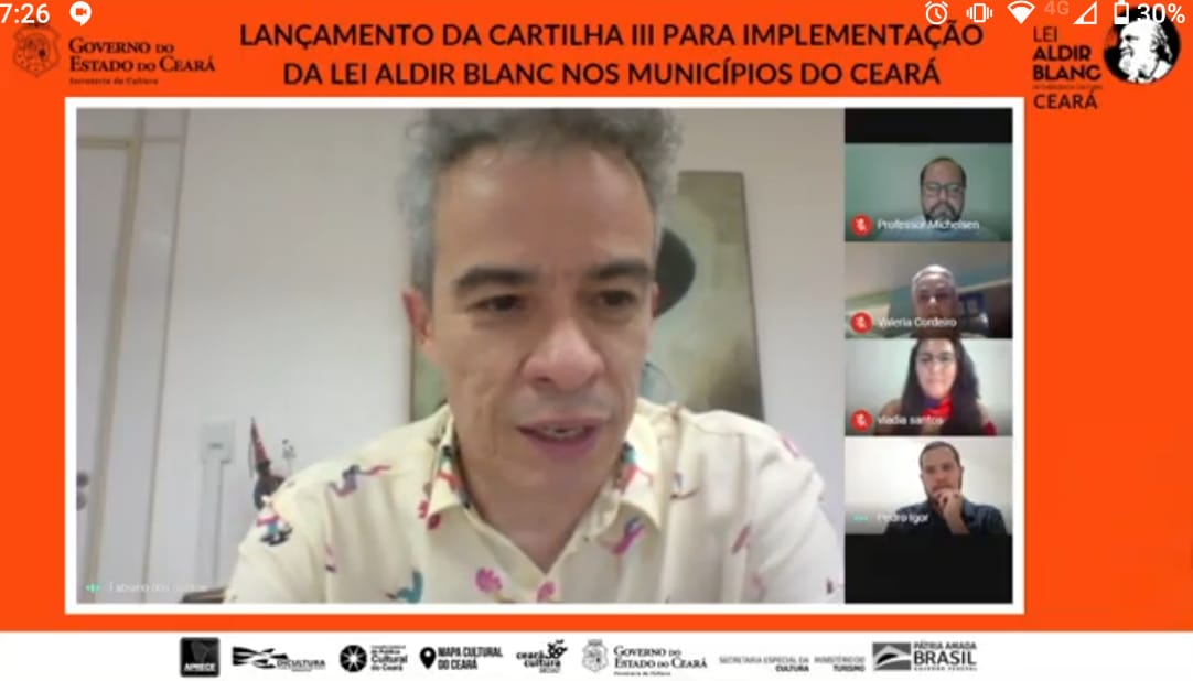 Secult lançou 3ª Cartilha para implementação da Lei Aldir Blanc nos municípios do Ceará