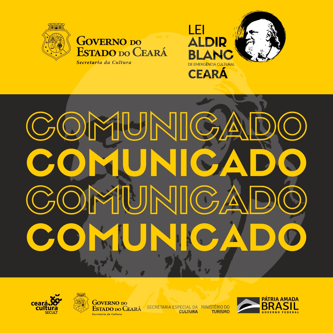 Boletim Informativo // Dia 27/11 Sobre Renda Básica – Lei Aldir Blanc no Ceará