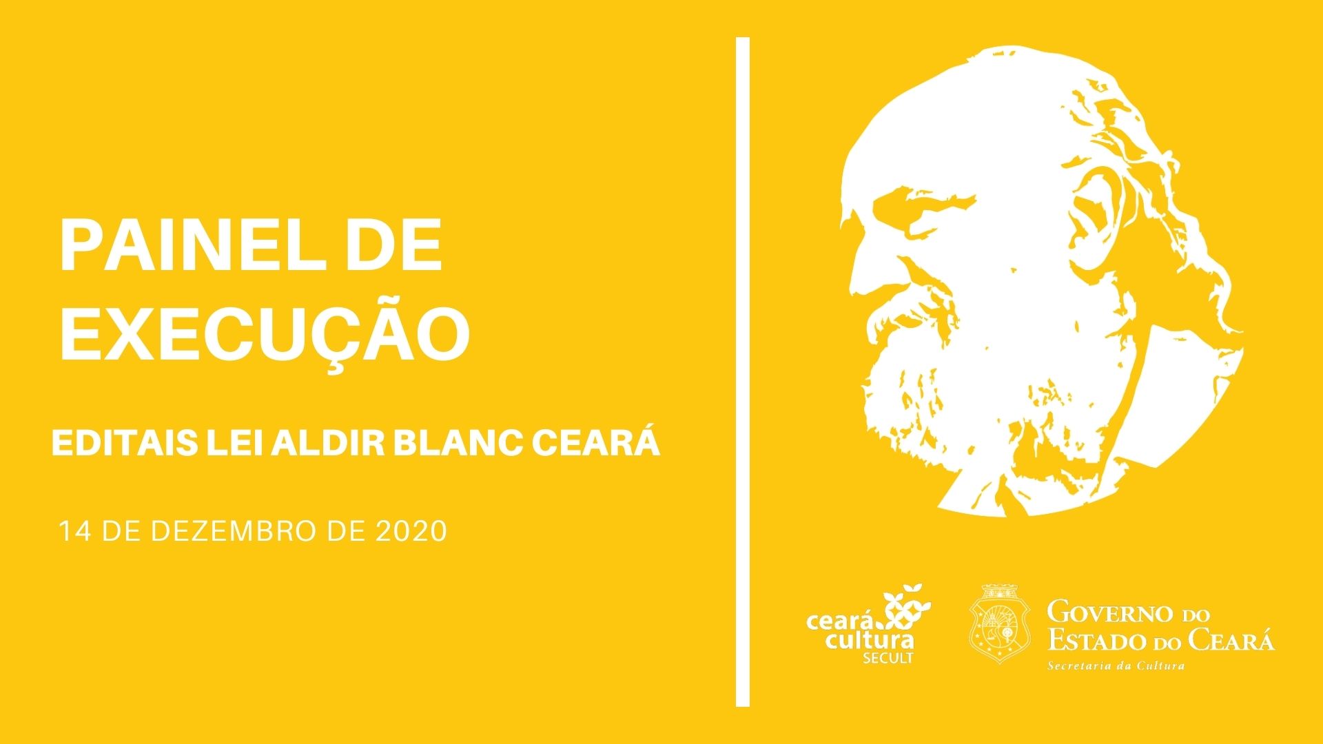 Secult publica balanço diário de execução da Lei Aldir Blanc no Ceará referente aos editais