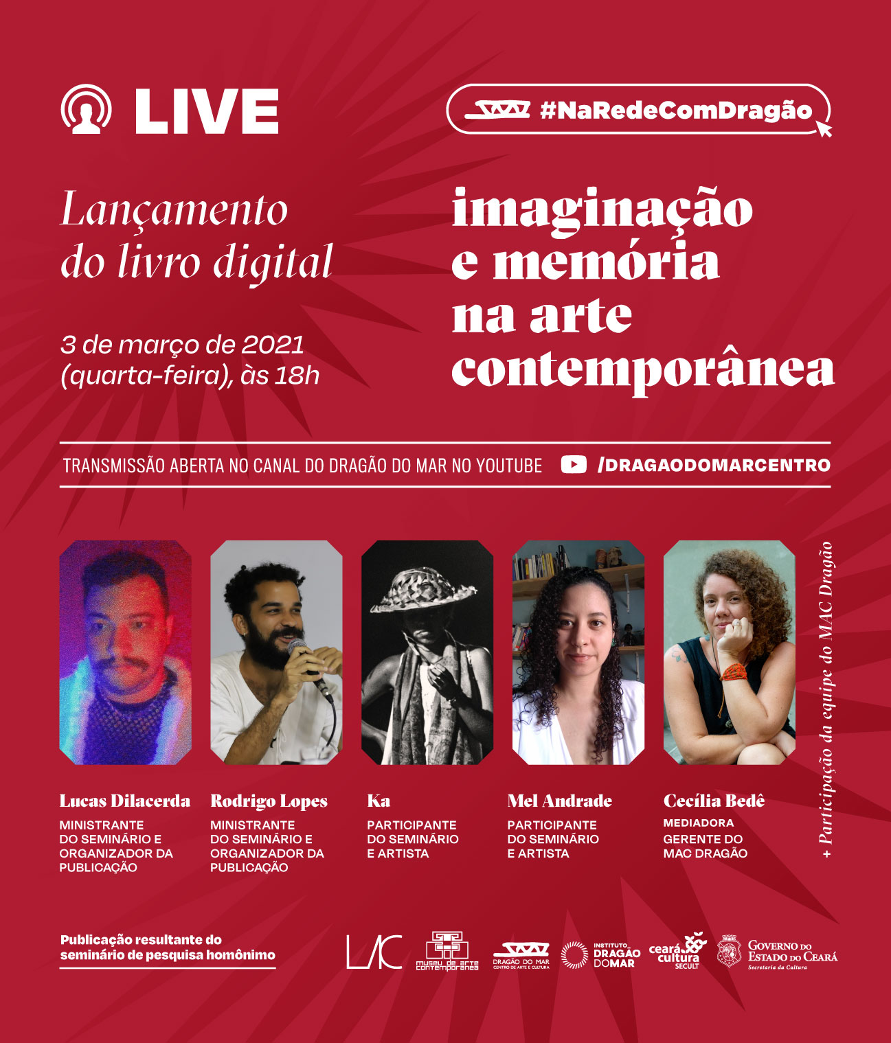 Dragão do Mar lança livro digital “Imaginação e Memória na Arte Contemporânea” na quarta-feira (3)