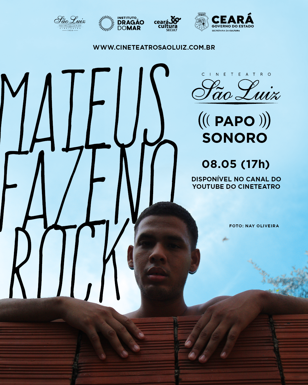 Cineteatro São Luiz estreia nova faixa de programação com a participação de Mateus Fazeno Rock