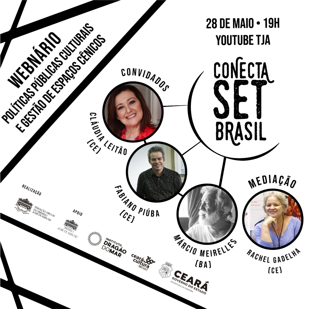 Conecta SET Brasil: Webnário discute políticas públicas culturais e gestão de espaços cênicos