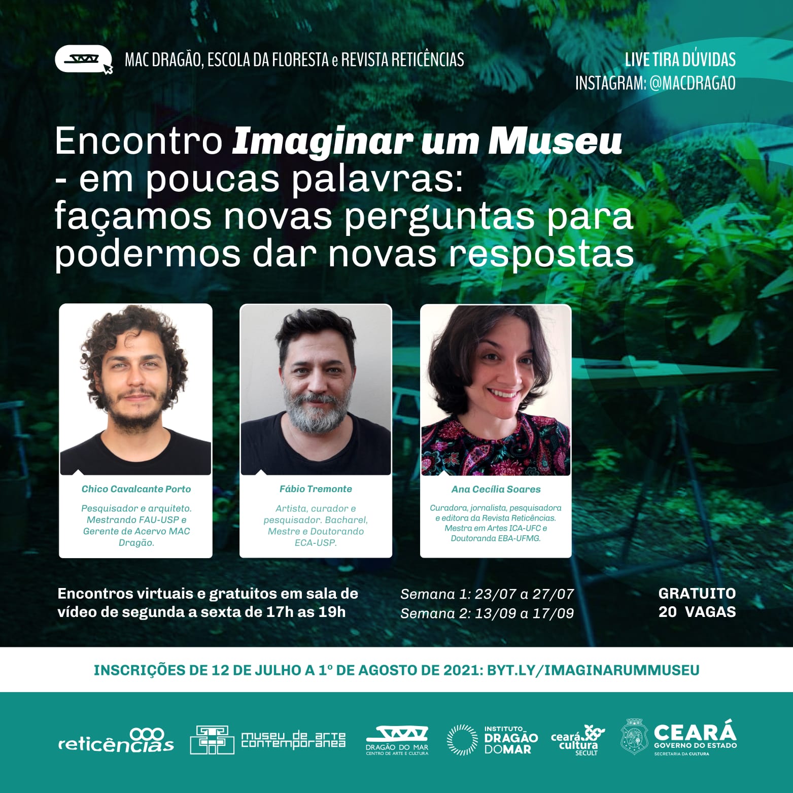 Confira a programação virtual e presencial da última semana do “Férias no Dragão – Diversão e Pensamento”