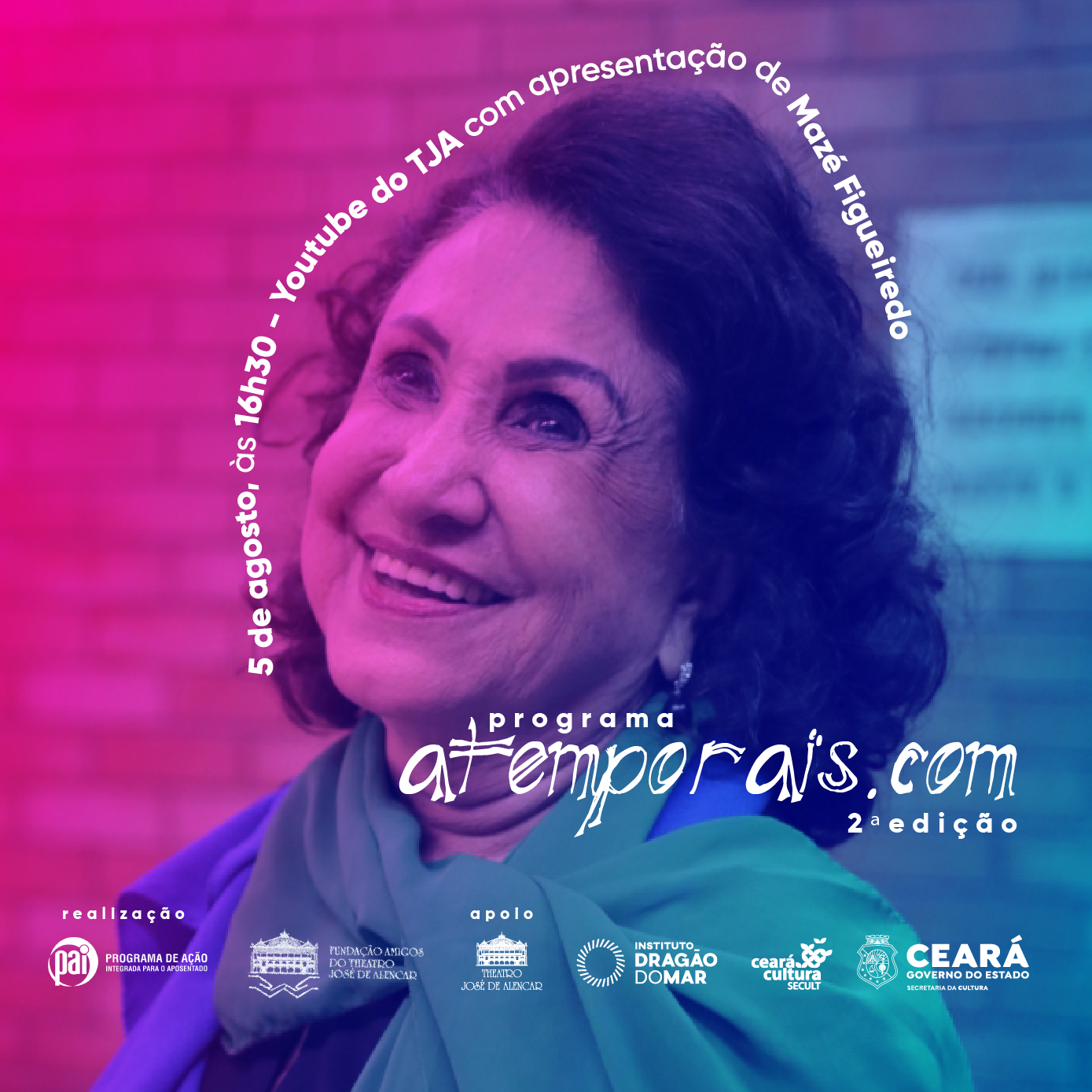 TJA | “atemporais.com”: Programa de Ação Integrada (PAI) realiza lives trimestrais no Youtube do Theatro