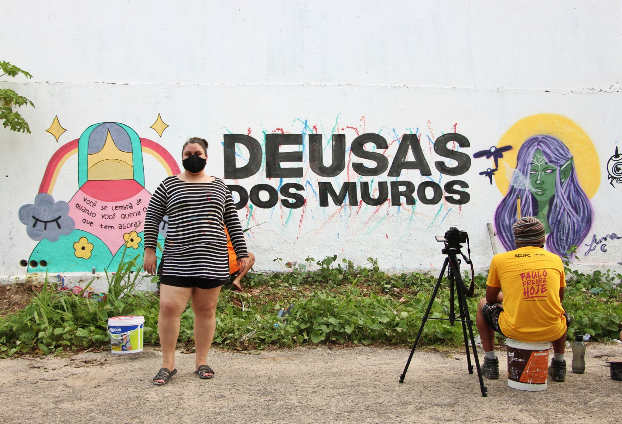 Projeto Ruela promove Deusas dos Muros com mais de 50 mulheres: Graffiti feminino ocupa os espaços com sua arte