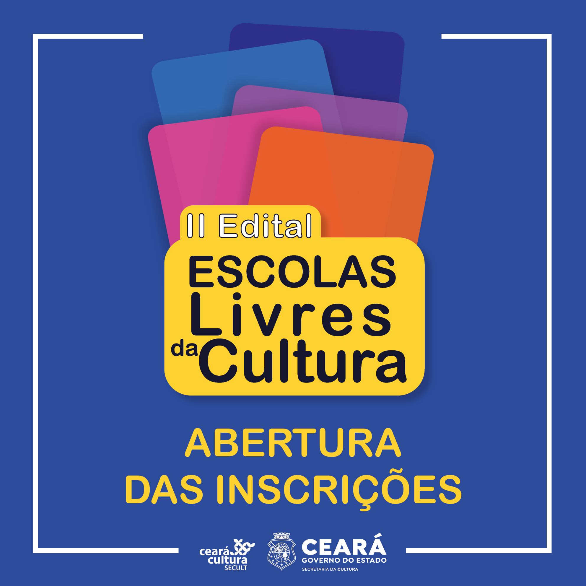 II Edital Escolas Livres da Cultura: Secult CE abre inscrições nesta quinta (10)
