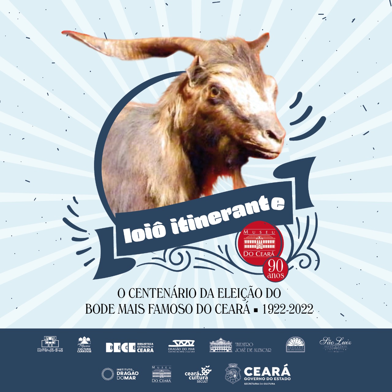 Ioiô Itinerante: Museu do Ceará comemora 90 anos com programação especial para celebrar o bode mais famoso do estado
