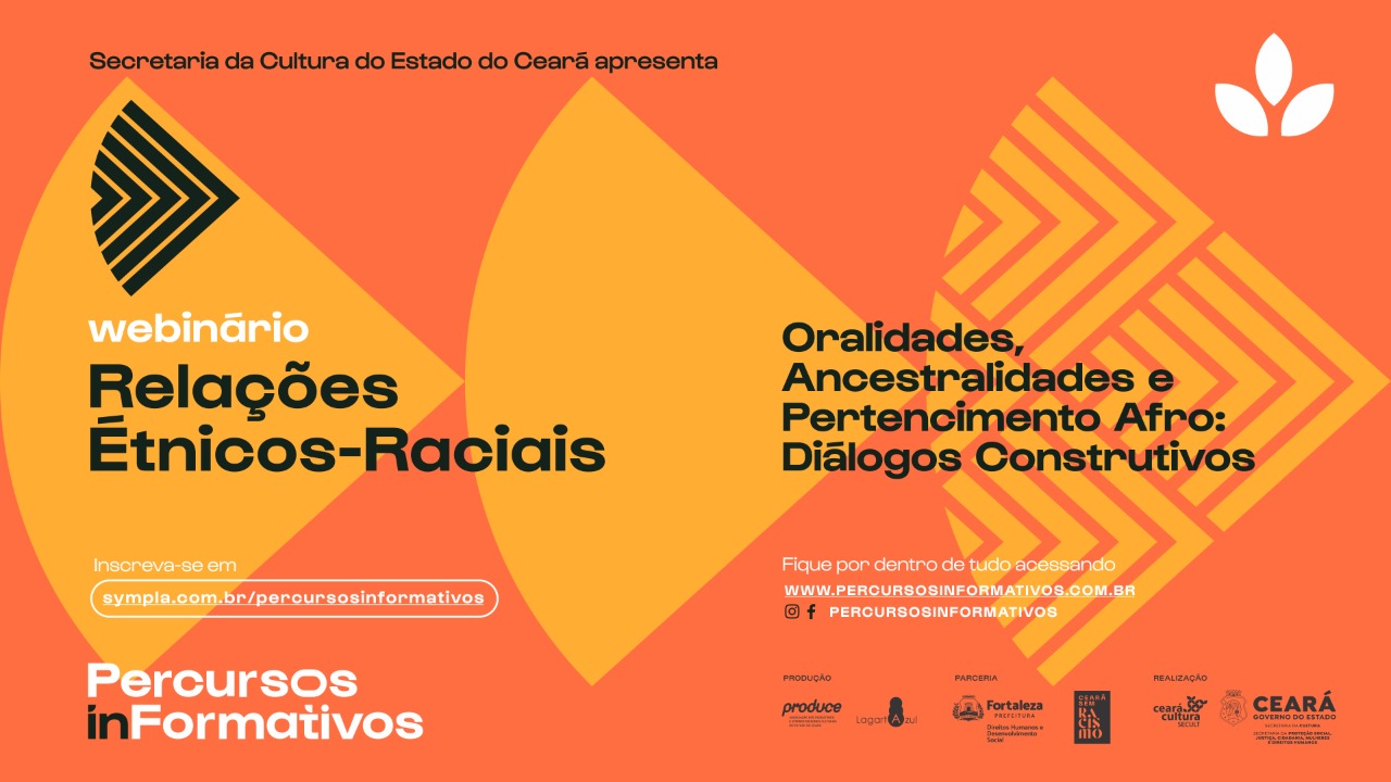 Webinário Relações Étnico-Raciais realiza primeira edição com aulas magnas e espetáculos virtuais e gratuitos nos dias 10, 17 e 24 de março