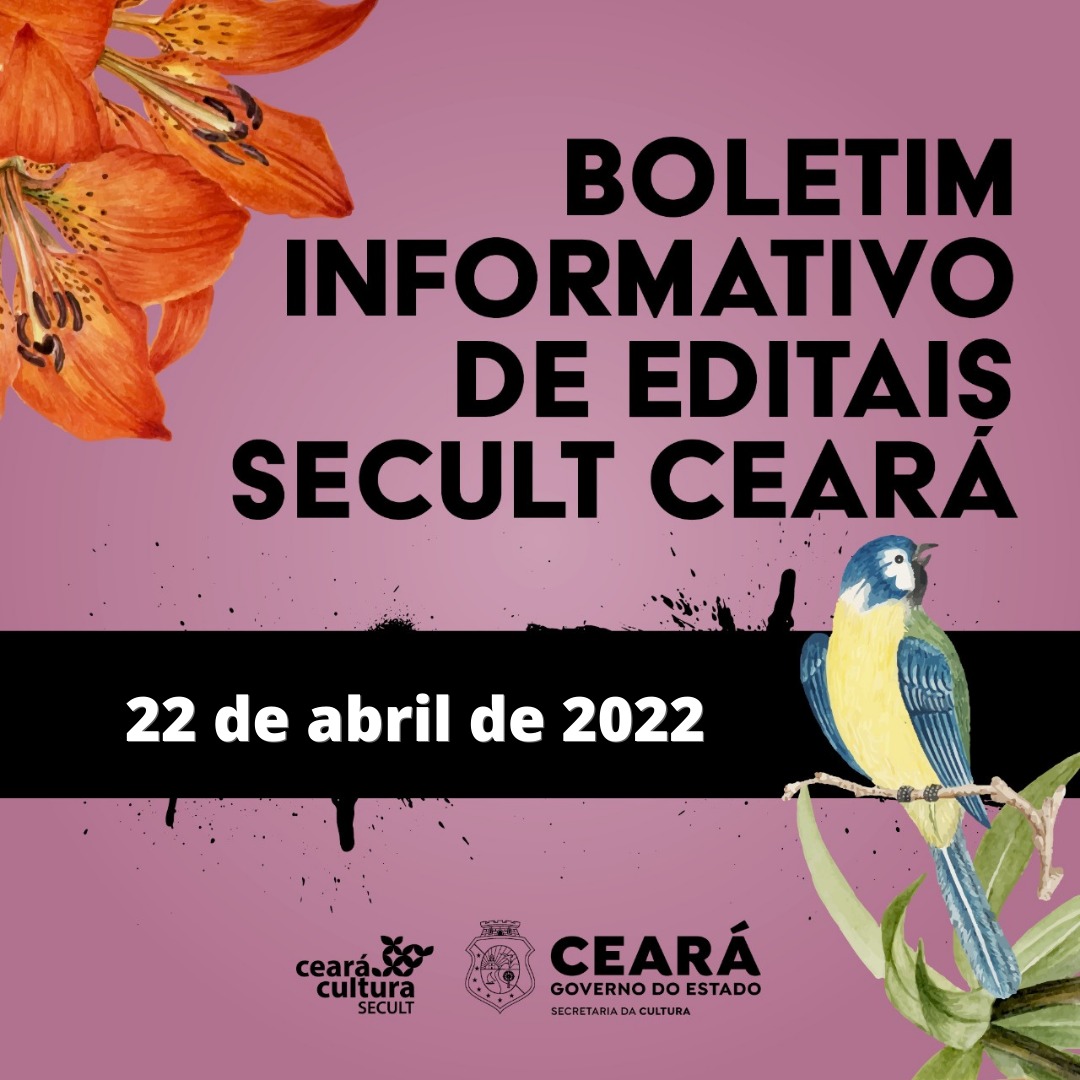 Boletim Informativo – Editais com Inscrições Abertas – 22 de abril de 2022
