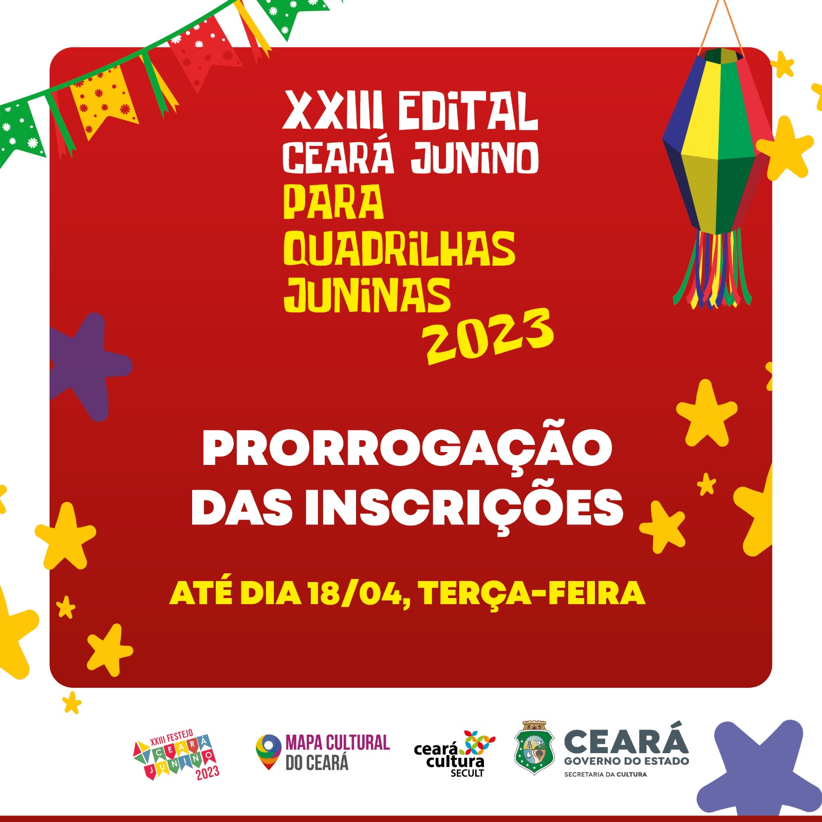 Edital Ceará Junino: Secult Ceará prorroga inscrições para terça (18)
